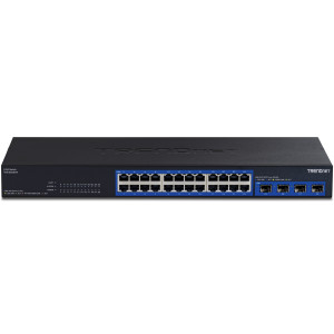 TRENDnet TEG-S50284 28-Port Unmanaged 2.5 Gigabit Ethernet Switch, 4x 10G SFP+ ports, rack or wall mount